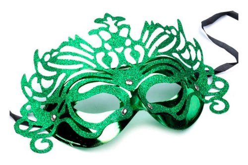 Grüne Karnevalsmaske für die Augen