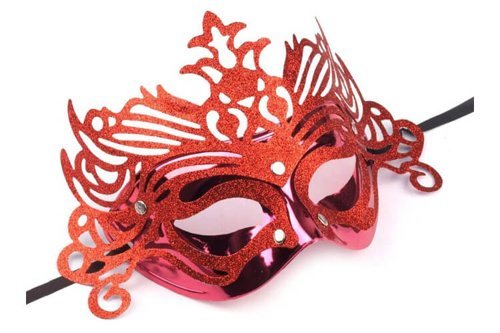 Rote Karnevalsmaske für die Augen