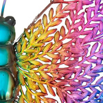 Schmetterling Metall rosa.