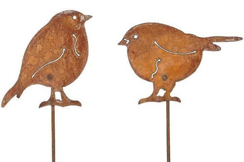 Metallspatzen für Garten 2 Stück