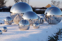 Kula duża stalowa Ø 70 cm - polerowana