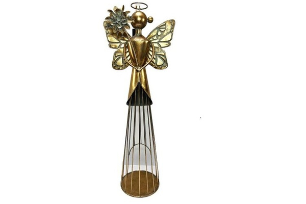 Goldener Engel Metallfigur