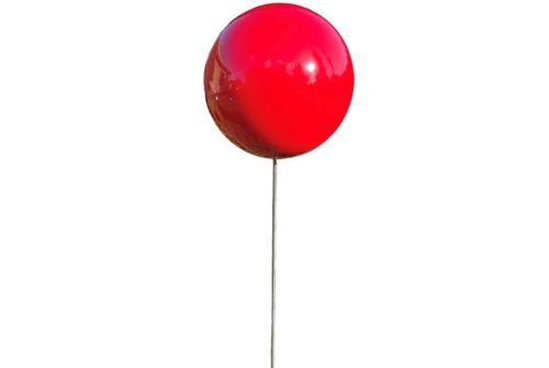 Czerwona kula dekoracyjna Ø 20 cm na piku