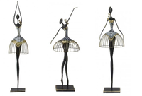 Figura metalowa Baletnica z rękoma po bokach