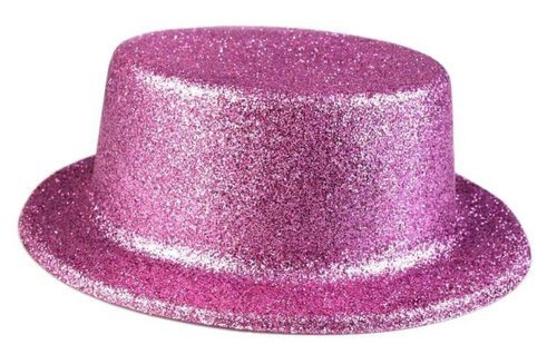 Partyhut mit Glitzer - rosa