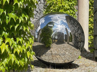 Kula duża stalowa Ø 80 cm - polerowana