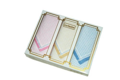 Damen Taschentücher  Bunt gestreiftes Muster 3 Stück