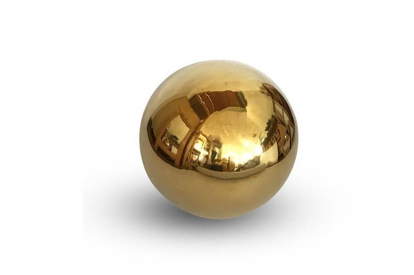 Goldene Dekokugel für Haus und Garten Ø 15 cm