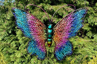 Schmetterling Metall rosa.