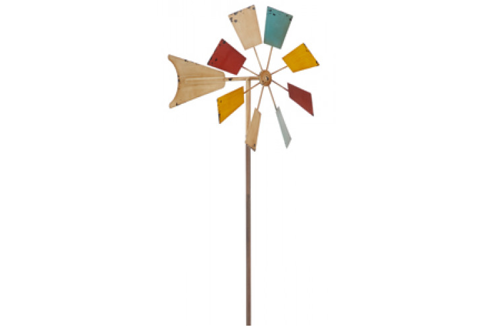 Wiatrak metalowy FARMA kolorowy