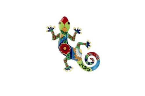 Jaszczurka metalowa z czerwonym nosem