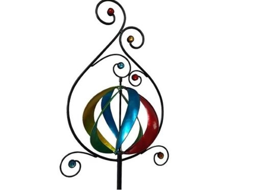 Wiatrak metalowy KOLOROWE KOŁO