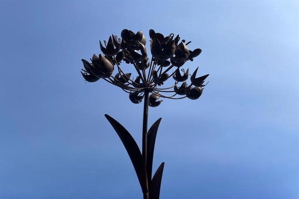 Metallblumengarten Hortensie