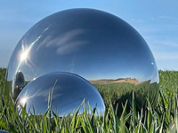 Kula duża stalowa Ø 80 cm - polerowana