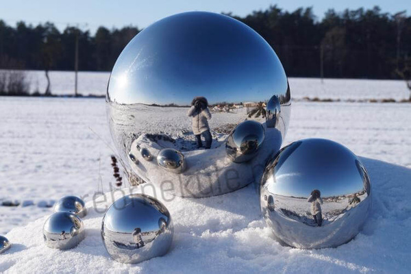 Kula duża stalowa Ø 60 cm - polerowana