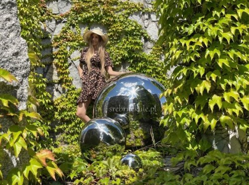 Kula duża stalowa Ø 70 cm - polerowana