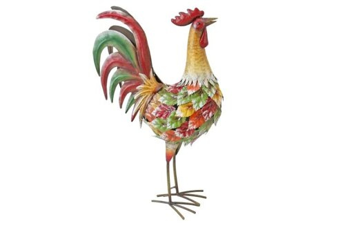 Bunter Hahn für den Garten.