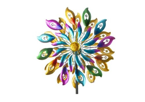 Windmühle aus Metall PFAUEN AUGE