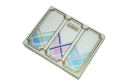 Chusteczki damskie wzór w paski 3 szt.