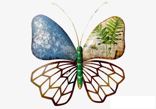 Motyl metalowy zielony