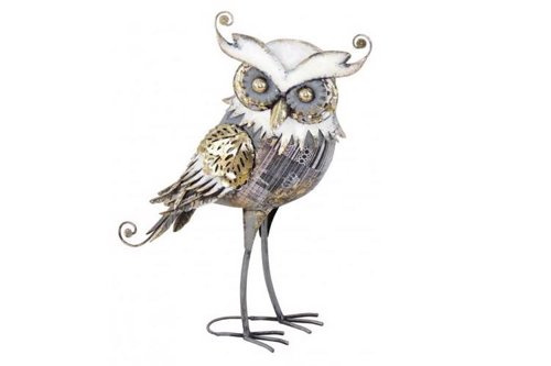 Sowa - metalowa figurka ogrodowa