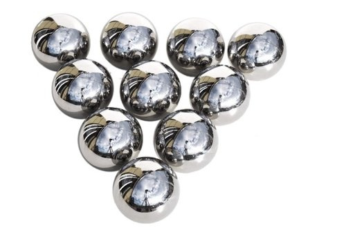 Silberne Zierkugel Ø 4 cm - poliert