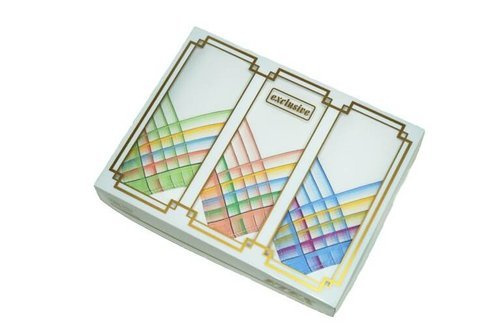 Chusteczki damskie wzór w paski 3 szt.