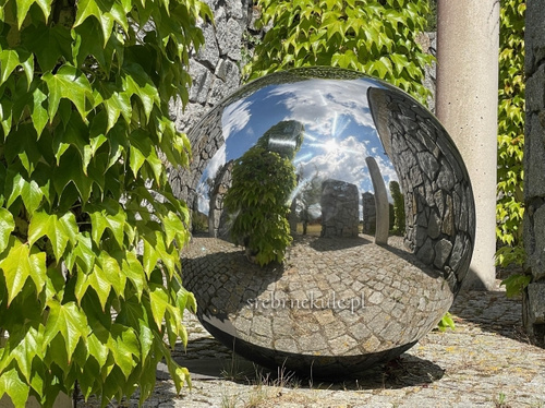 Kula duża stalowa  Ø 90 cm - polerowana