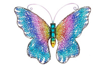 Schmetterling Metall rosa.