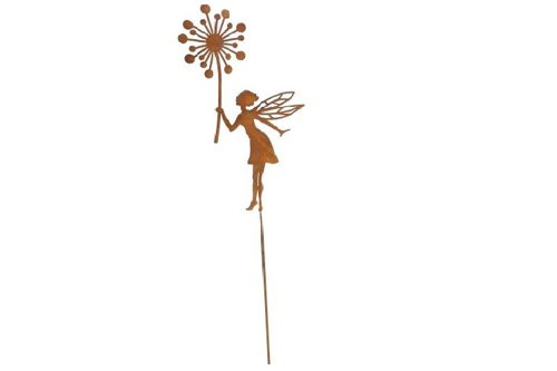 Elf stojący z dmuchawcem