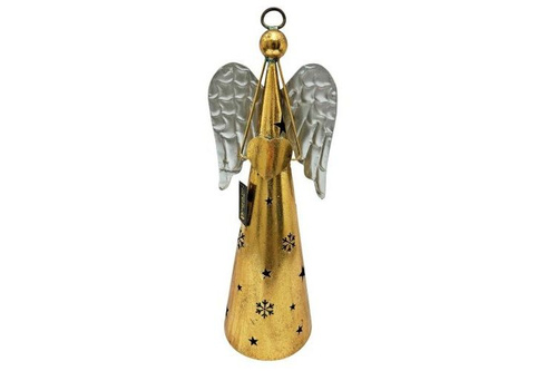 Ein Engel in goldenem Kleid