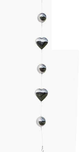 Girlanda z serc i kul 6 cm