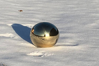Goldene Dekokugel für Haus und Garten Ø 15 cm