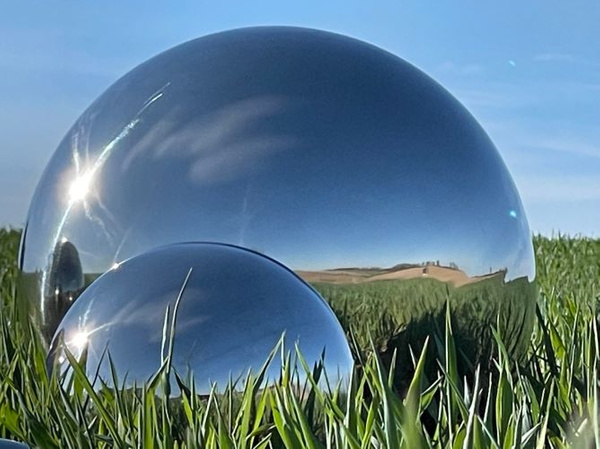 Kula duża stalowa Ø 70 cm - polerowana