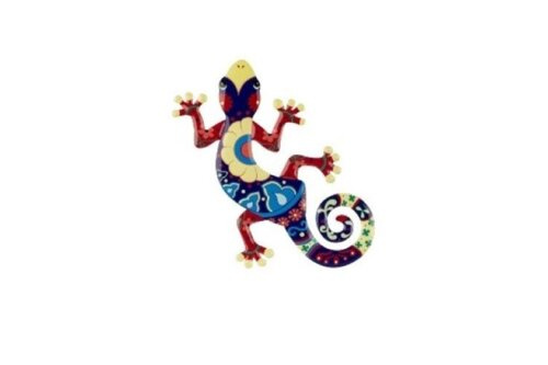 Jaszczurka metalowa z żółtym nosem