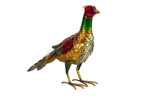 FASAN bunte Metall Gartenfigur