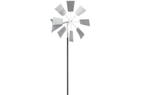 Metall Windmühle grau FARMA
