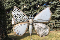 Metallschmetterling für Garten