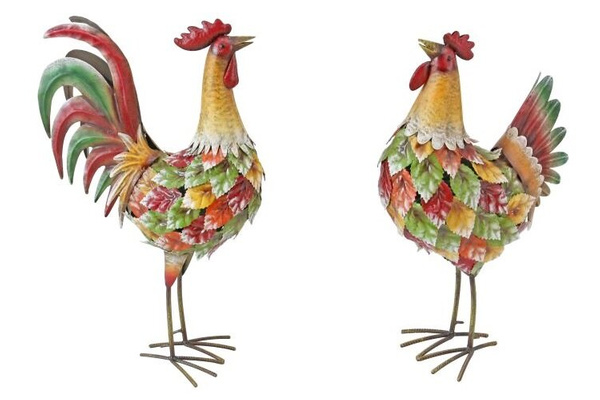 Buntes Huhn für den Garten