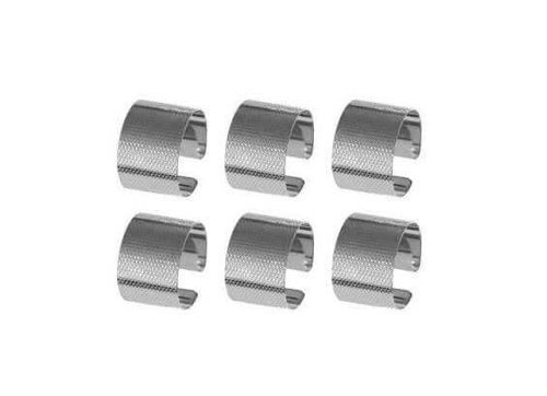 Serviettenringe aus Metall 6 Stück.