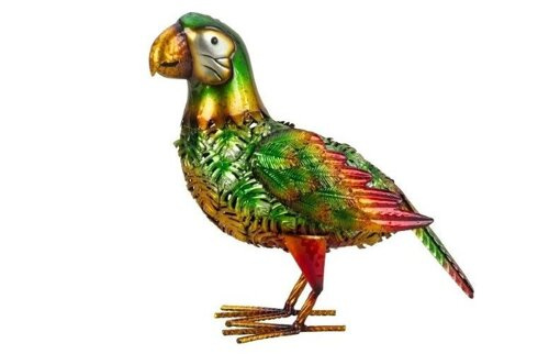 PAPUGA metalowa figurka ogrodowa