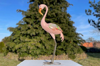 Flamingo - Gartenfigur aus Metall
