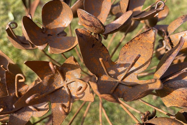 Metallblumengarten Hortensie