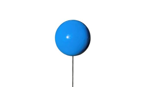 Niebieska kula dekoracyjna Ø 10 cm na piku