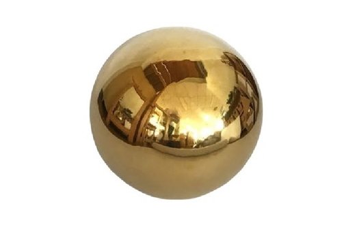 Złota kula dekoracyjna do domu i ogrodu Ø 25 cm 